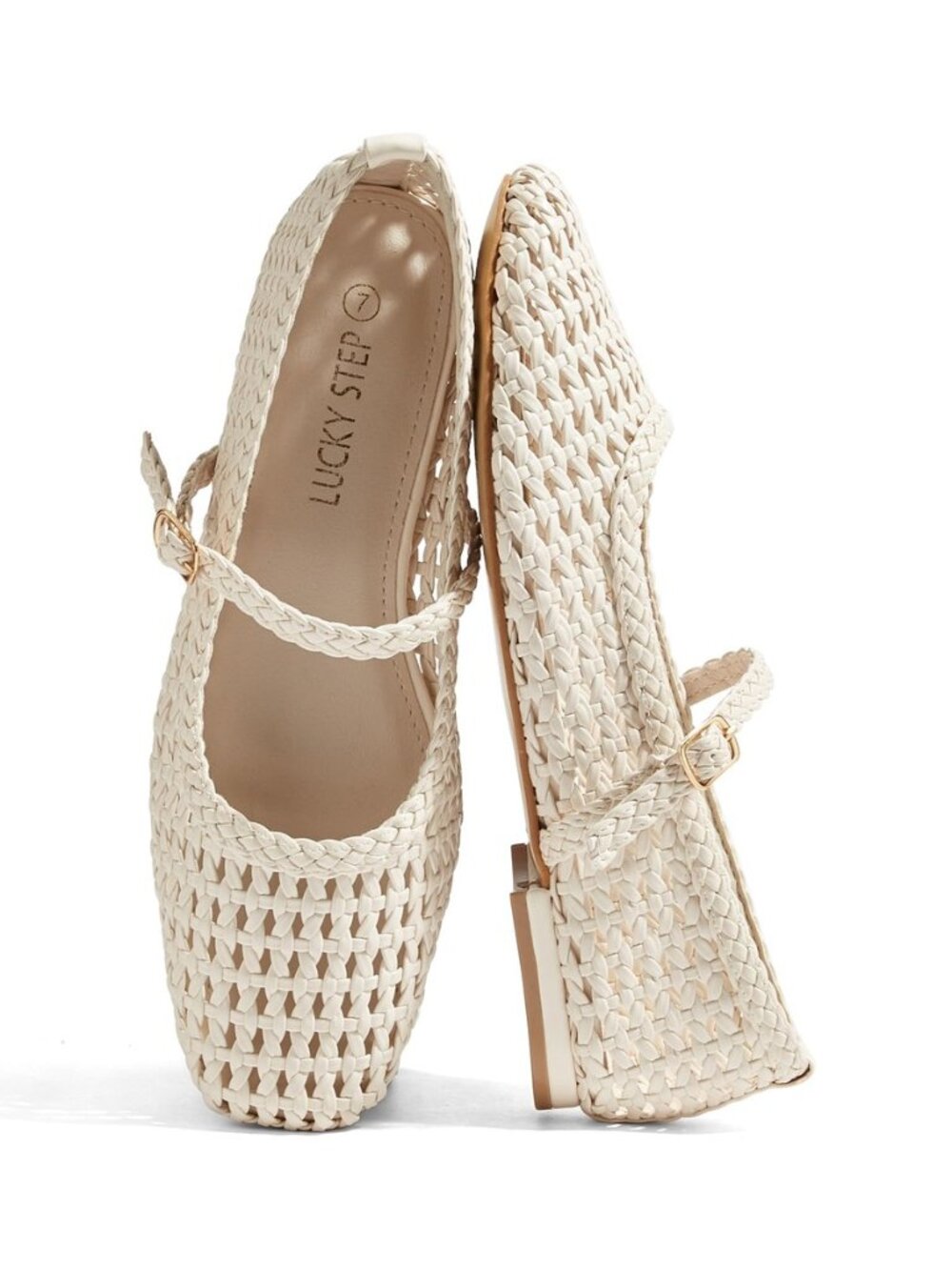 Women's Mesh Woven Ballet Flats